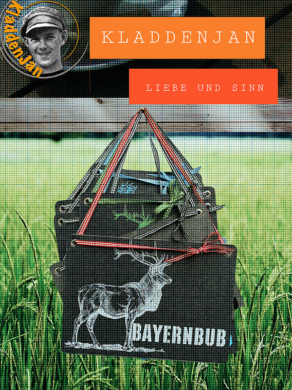 Kladdenjan Karte, Grußkarte, Wanddeko, Untersetzer, Bild oder Postkarte aus recycelten Leitzordnern stehen für Liebe und Sinn