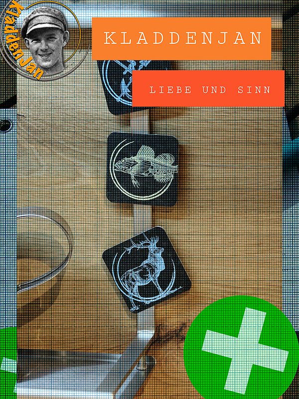 Kladdenjan Magnete, Kühlschrankmagnete, Küchenmagnete, Kühlschrankdeko aus recycelten Leitzordnern stehen für Liebe und Sinn