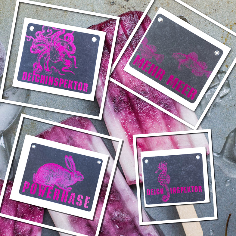 Kladdenjan Karte, Grußkarte, Wanddeko, Untersetzer, Bild oder Postkarte aus recycelten Leitzordnern stehen für Liebe und Sinn