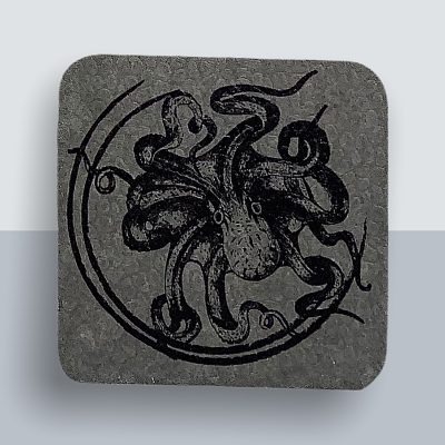 Krake Kühlschrankmagnet von Kladdenjan in schwarz | Kladdenjan