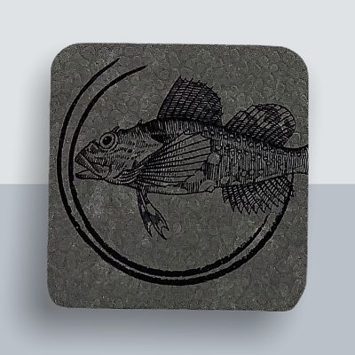 Fisch Kühlschrankmagnet von Kladdenjan in schwarz | Kladdenjan