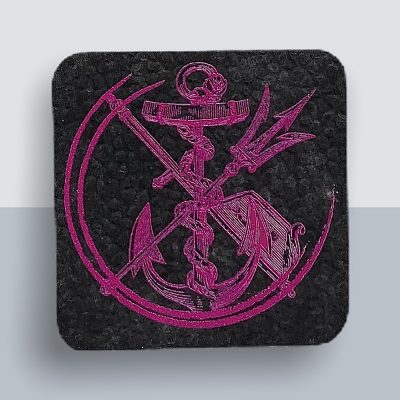 Anker Kühlschrankmagnet von Kladdenjan in magenta | Kladdenjan