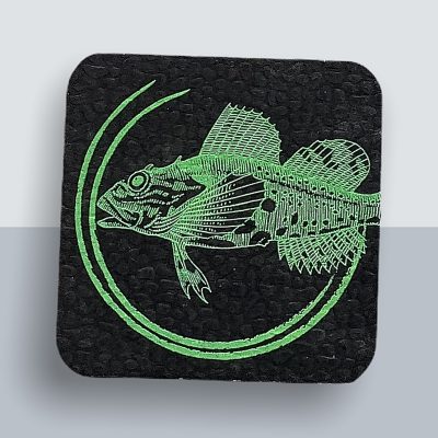 Fisch Kühlschrankmagnet von Kladdenjan in hellgrün | Kladdenjan