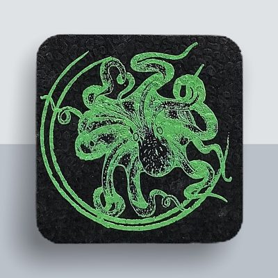 Krake Kühlschrankmagnet von Kladdenjan in hellgrün | Kladdenjan