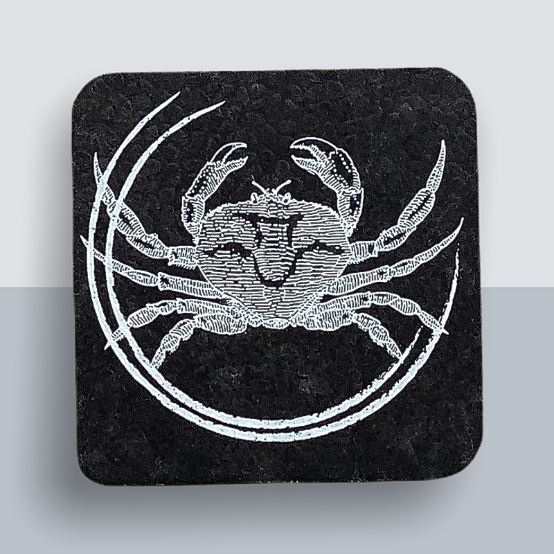 Krabbe Kühlschrankmagnet von Kladdenjan in weiß | Kladdenjan