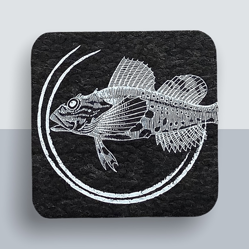 Mehr Meer Fisch Kühlschrankmagnet von Kladdenjan in weiß | Kladdenjan