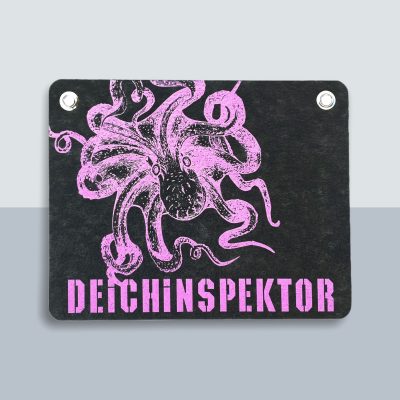 Plattfisch Postkarte von Kladdenjan in rosa | Kladdenjan