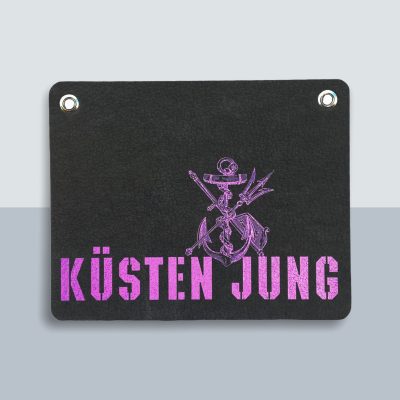 Küsten Jung Anker Postkarte von Kladdenjan in rosa | Kladdenjan