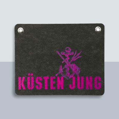 Küsten Jung Anker Postkarte von Kladdenjan in magenta | Kladdenjan