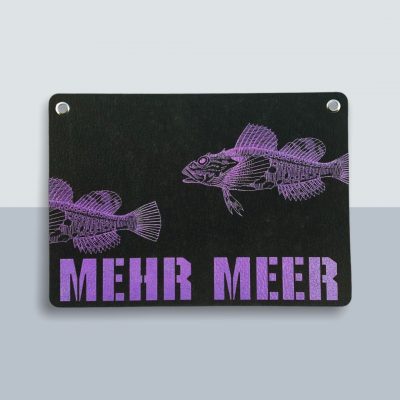 Mehr Meer Fische Große Postkarte von Kladdenjan in rosa | Kladdenjan