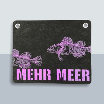 Mehr Meer Fische Postkarte von Kladdenjan in rosa | Kladdenjan