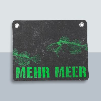 Mehr Meer Fische Postkarte von Kladdenjan in hellgrün | Kladdenjan