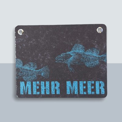 Mehr Meer Fische Postkarte von Kladdenjan in hellblau | Kladdenjan