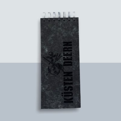 Küsten Deern Anker Spiralblock von Kladdenjan in schwarz | Kladdenjan