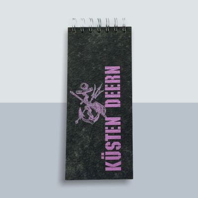 Küsten Deern Anker Spiralblock von Kladdenjan in rosa | Kladdenjan