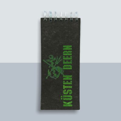 Küsten Deern Anker Spiralblock von Kladdenjan in hellgrün | Kladdenjan