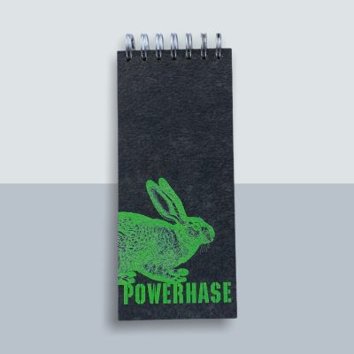 Power Hase Spiralblock von Kladdenjan in hellgrün | Kladdenjan