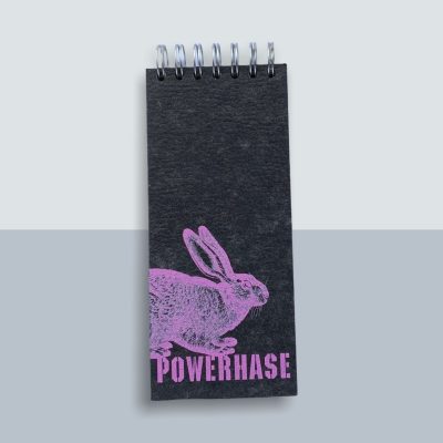 Power Hase Spiralblock von Kladdenjan in rosa | Kladdenjan