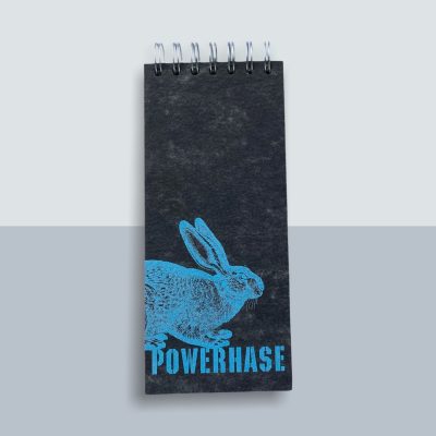 Power Hase Spiralblock von Kladdenjan in hellbau | Kladdenjan