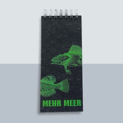 Mehr Meer Fische Spiralblock von Kladdenjan in hellgrün | Kladdenjan