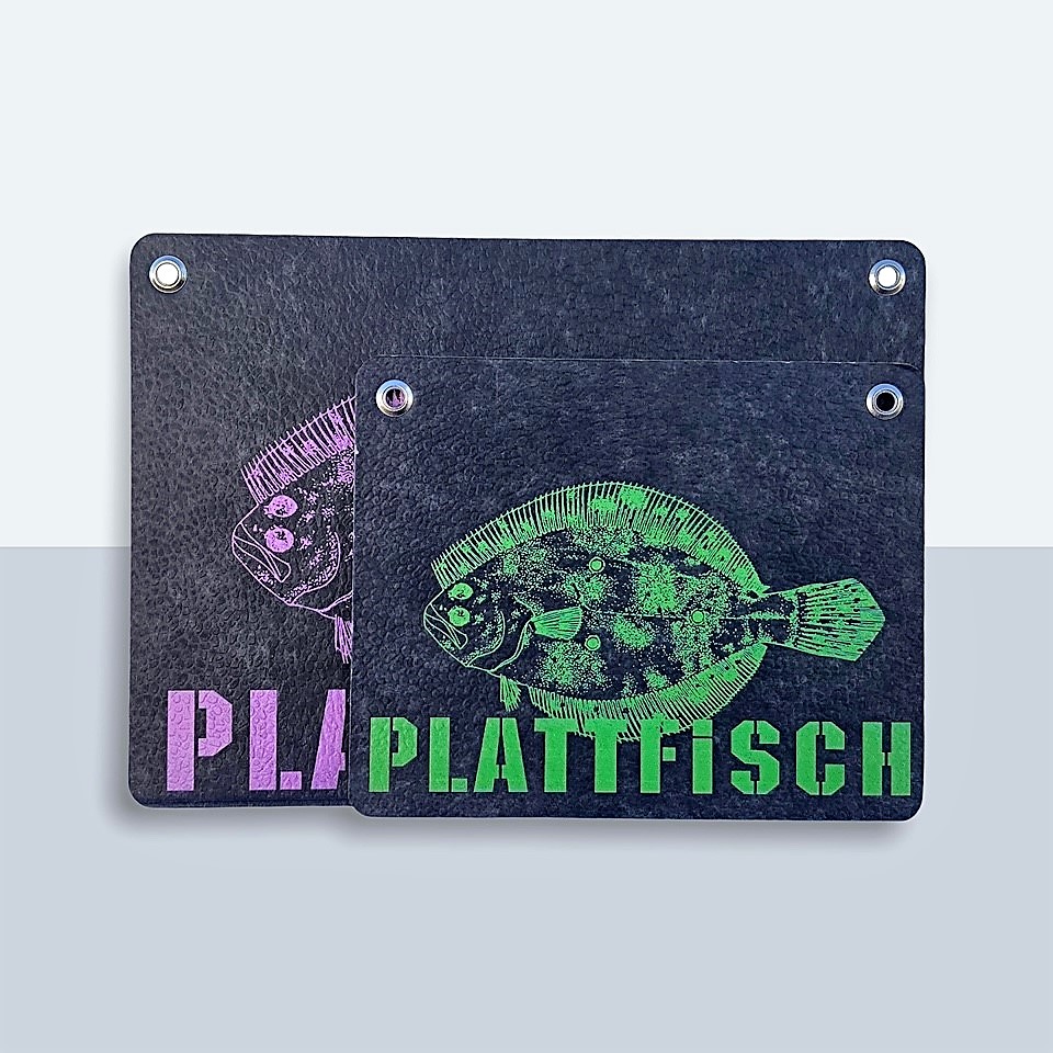 Plattfisch Postkarten von Kladdenjan | Kladdenjan