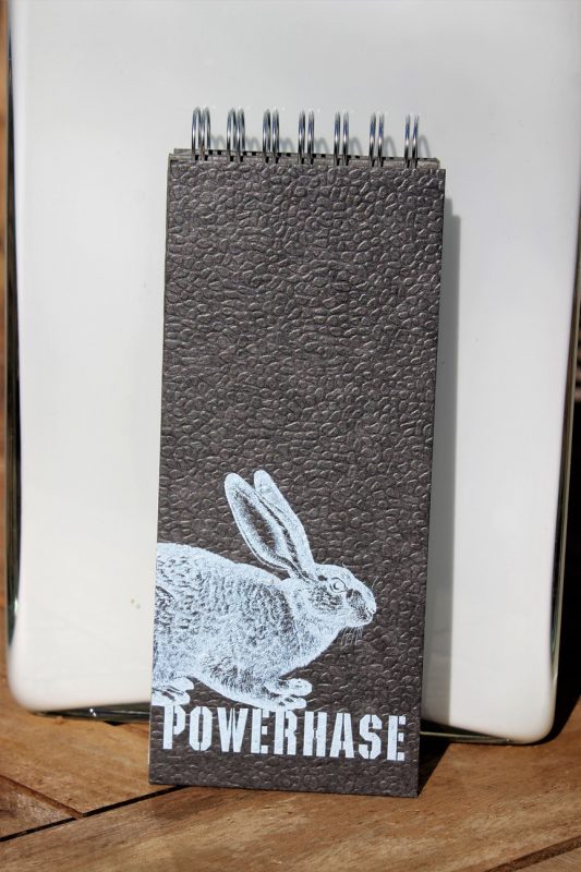 Kladdenjan Powerhase Spiralblöcke, Schreibblock mit Spiralbindung, Notizblock aus recycelten Leitzordnern