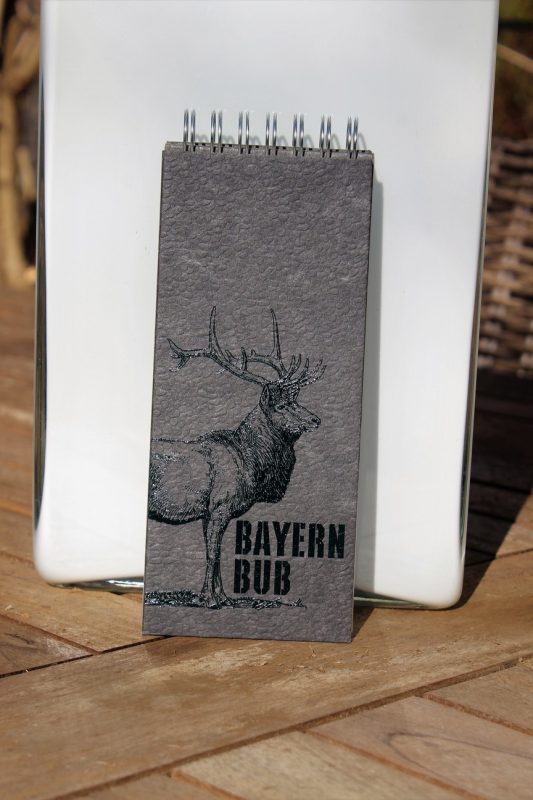 Kladdenjan Bayernbub Spiralblöcke, Schreibblock mit Spiralbindung, Notizblock aus recycelten Leitzordnern