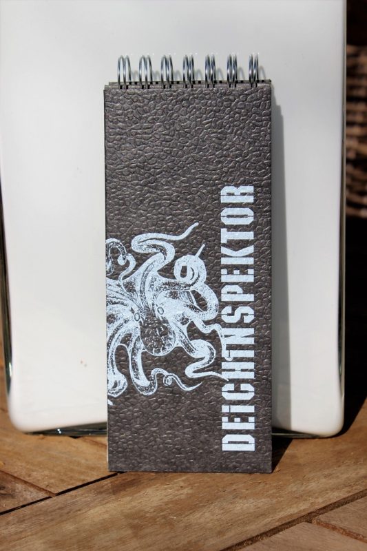 Kladdenjan Deichinspektor Spiralblöcke, Schreibblock mit Spiralbindung, Notizblock aus recycelten Leitzordnern