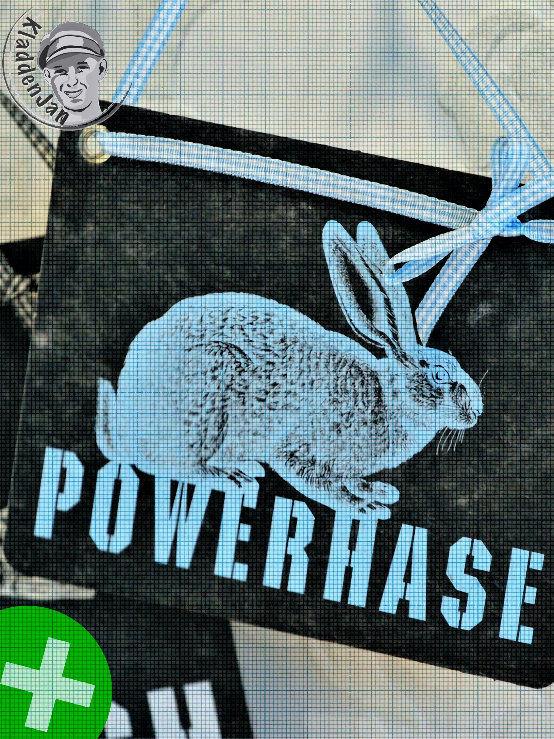 Kladdenjan Karte, Grußkarte, Wanddeko, Untersetzer, Bild oder Postkarte aus recycelten Leitzordnern